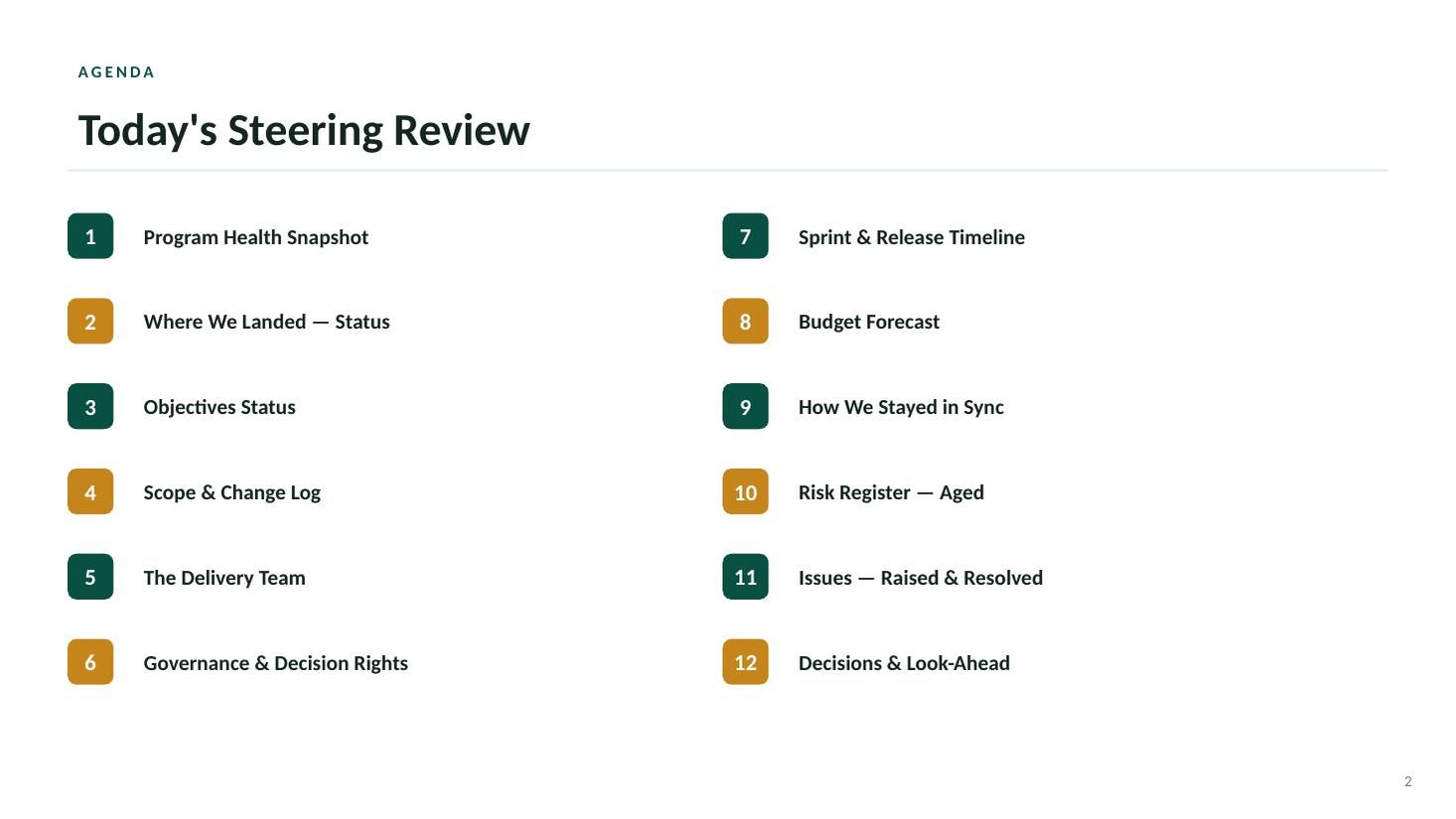 MedConnect Mobile closeout steering deck — slide 2 of 20