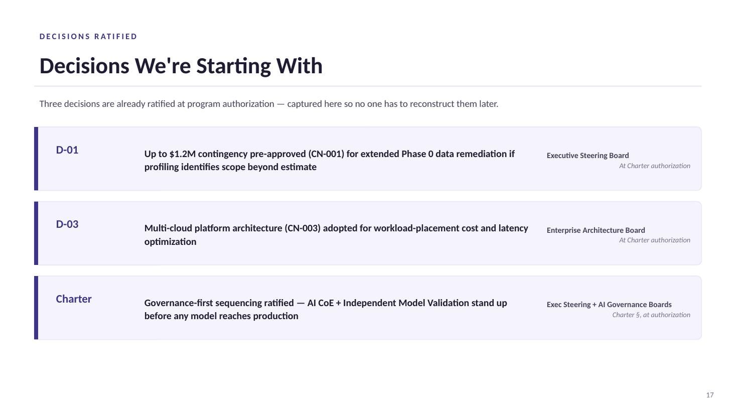 Project Catalyst kickoff deck — slide 17 of 19
