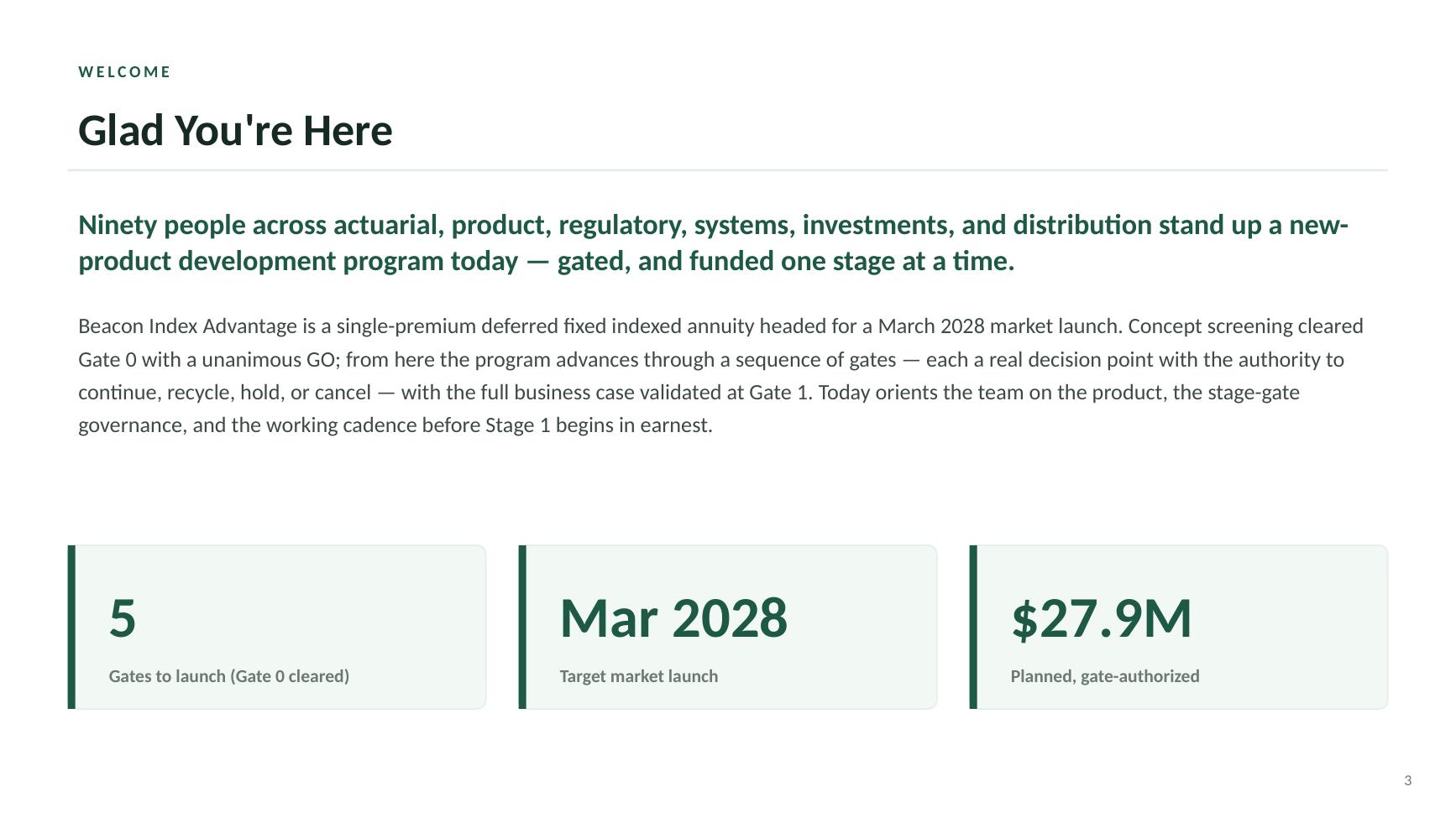 Beacon Index Advantage kickoff deck — slide 3 of 19